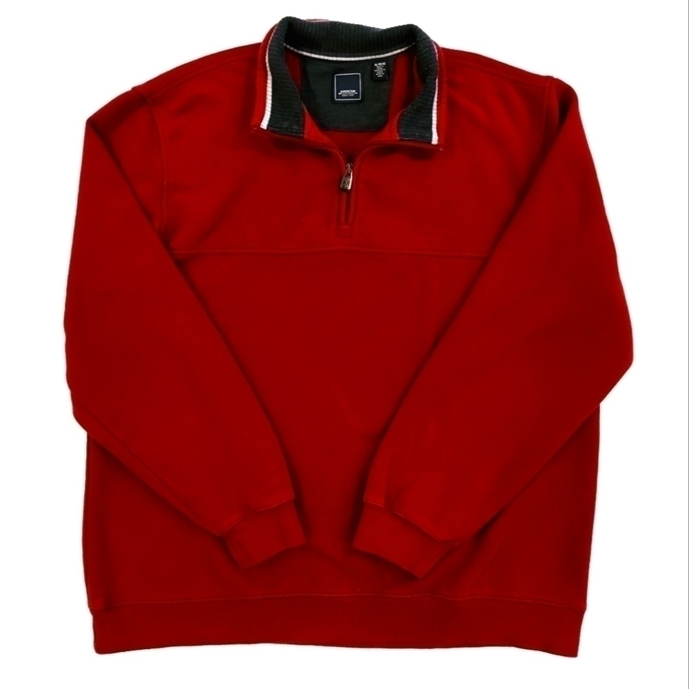 𝅺arrow Red Quarter-Zip Pullover Jacket